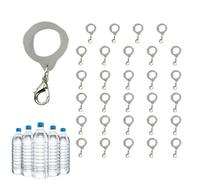 Zestivra Anneau de marquage de bouteille d'eau | Pendentif tendance anti-perte résistant aux rayures | Marqueur parapluie extérieur en silicone | Pour gobelet, sac, clés, salle de pause, salle de