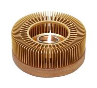 Zestivra Chauffe-Bougie - Socle de théière en Bois de Noyer Massif - Chauffe-Bougie de Luxe - Support Stable - Support résistant à la Chaleur avec Lisse - Chauffe-Bougie en Bois de Noyer pour Les