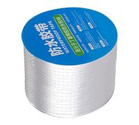 Zestivra Ruban adhésif imperméable, ruban butyle | Ruban en caoutchouc butyle à liaison forte | Bouclier thermique auto-adhésif mastic de toit Film de papier d'aluminium ruban d'étanchéité pour