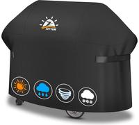 Zettum Grillhoes 182 cm - 7132 Grillhoes pour barbecue à gaz Weber, robuste et étanche, houssePolyuréthanepour barbecue Char-Broil, Nexgrill, Monument, Dyna-glo, Brinkmann (182 L x 68 L x 129 H cm)