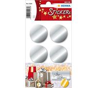 Herma – Sticker de Noël – Rond 32 mm – Argent