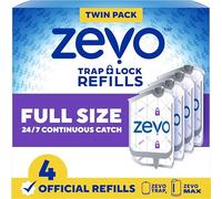 Zevo Recharge pour piège à Insectes Volants - pour piège à Mouches d'intérieur ZEVO Max et Standard - Attrape Les moucherons, Les Mouches domestiques et Les Mouches des Fruits - Facile à Utiliser