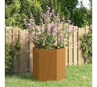 ZEYUAN Jardinière Gris 40x40x45 cm Acier corten,Jardinières,Jardinieres Exterieur,Bac Jardiniere,Bac à Fleurs Extérieur,Jardinieres Balcon,Jardinières,Jardinieres Exterieur,Bac Jardiniere,