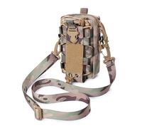 ZFFOZZ Pochette Tactique Molle Admin, Sac à Outils EDC Découpé Au Laser Utilitaire Étanche Pochettes Modulaires Horizontales Avec Bretelles Incluses(Cp)