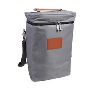 ZFIHAV Sac à Vin Sac Isotherme for Bouteille de vin, Sac for 4 Bouteilles, fourre-Tout for bière, Voyage Portable for fête en Plein air(Grey)