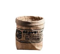 ZFIHAV Sac de Rangement en Jute rétro, 2 pièces, Seau de Fleurs en Coton et Lin, Accessoires Porte-Pain de Riz, Sacs de Nourriture