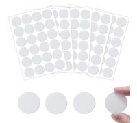 ZFKXGS 120 Pièces Cache Vis Blanc 30mm PVC Cache Trou Meuble Cache Vis Adhesif Cache Trou Mur Autocollants pour Trous de Vis pour Armoires Murales Bureaux Réparations de Meubles