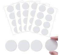 ZFKXGS 40 Pièces Cache Vis Blanc 50mm PVC Cache Trou Meuble Cache Vis Adhesif Cache Trou Mur Autocollants pour Trous de Vis pour Armoires Murales Bureaux Réparations de Meubles