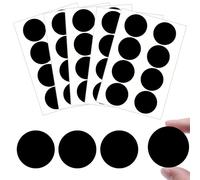 ZFKXGS 40 Pièces Cache Vis Noir Mat Ø 50mm PVC Cache Trou Meuble Cache Vis Adhesif Cache Trou Mur Autocollants pour Trous de Vis pour Armoires Murales Bureaux Réparations de Meubles