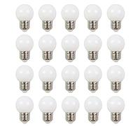 ZFQ E27 G45 Ampoule LED 2W Blanc Froid, Lampe de golf E27 LED, ampoule à économie d'énergie équivalente à une ampoule à incandescence de 20W, AC 220-240V, 20 pack