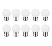 ZFQ Lot de 10 Ampoule LED Blanc Froid B22 2W équivalente 20W AC 220V-240V ampoule à économie d'énergie Golfball, ampoules Small/mini pour Maison Bar Fête Décoration d'ambiance