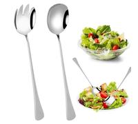 ZFRITP 2 Pcs Couverts À Salade,Couvert A Salade,28cm Couvert À Salade,Couvert Salade,Couverts A Salade,Couverts Salade À Longs Manches, Couverts À Salade INOX pour Cuisine, Salle À Manger