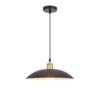 ZGDHWCR Suspension artistique en fer noir de 26 cm (10,2 pouces), style industriel moderne, douille E26, hauteur réglable, luminaire décoratif pour restaurant, salon ou balcon.