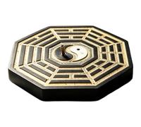 Zghhc Porte-encens Vintage en Résine Bagua Yin Yang, Brûleur Unique pour Maison, Le Bureau, Le Yoga, Méditation Le Spa.