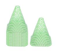 ZGUZMCMK 10 Pièces Cloches de Jardin Dôme Cloche Protectrice Mini Serre Accessoire en PP Convient pour Potagers Urbains Culture de Semis Espac, Bouche Verte, 23cmx19cm