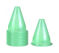 ZGUZMCMK 10 Pièces Cloches de Jardin Dôme Cloche Protectrice Mini Serre Accessoire en PP Convient pour Potagers Urbains Culture de Semis Espac, Vert, 24cmx20cm