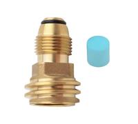 ZGUZMCMK Adaptateur Convertisseur Réservoir Type POL vers Raccord Compteur Pression Laiton Résistant Convient Cylindre Barbecue Réchau, 33mmx52mm