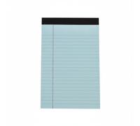 ZGUZMCMK Bloc-notes Carnet Collé Papier Lisse Fond Rigide Support Stable Feuille Facile à Retirer pour Structurée Adapté aux Élèves Bureau Déplacement, Bleu, A5