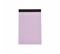 ZGUZMCMK Bloc-notes Carnet Collé Papier Lisse Fond Rigide Support Stable Feuille Facile à Retirer pour Structurée Adapté aux Élèves Bureau Déplacement, Violet, A5