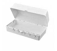 ZGUZMCMK Boîtier Étanche pour Prise Coffret de Protection de Prise Extérieure Sécurisé avec Verrou à Haspe Adapté à l'Utilisation dans Jardin Balcon Terrasse Espace Public, Blanc, L+Verrou