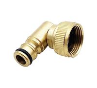 ZGUZMCMK Connecteur Robinet Tuyau Raccord Laiton Pivotant Coudé 90 Degrés Adaptateur Filetage Femelle à Prise Rapide 3/4 Pratique et Compact Convient pour