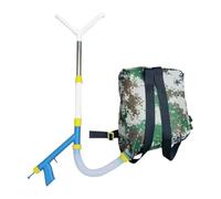 ZGUZMCMK Épandeur Engrais Manuel Sac Dos Distributeur Granulé Jardinage Portable Outil Semoir Tissu Robuste Prise Confortable Fonction Semoir Adapté à L'Agricu, Y Acier Inoxydable