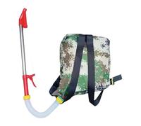 ZGUZMCMK Épandeur Engrais Manuel Sac Dos Distributeur Granulé Jardinage Portable Outil Semoir Tissu Robuste Prise Confortable Fonction Semoir Adapté à L'Agricu, Acier Inoxydable Rouge