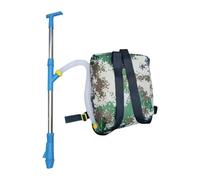 ZGUZMCMK Épandeur Engrais Manuel Sac Dos Distributeur Granulé Jardinage Portable Outil Semoir Tissu Robuste Prise Confortable Fonction Semoir Adapté à L'Agricu, Acier Inoxydable Bleu