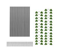 ZGUZMCMK Pneus de Jardin pour Plates-Bandes surélevées, Pneus Tunnel de Jardin pour Couverture de Rangs, pour Filets de Jardin, 30 pièces