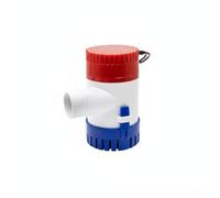 ZGUZMCMK Pompe de Cale Marine Automatique Submersible 12V Pompe Évacuation Pompe Vide-cale Drainage Étanche Corps Compact 10×16×11.5cm avec Câble 1m Sortie, 12V-1100 GPH, Diamètre De Sortie 29 Mm