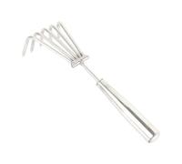 ZGUZMCMK Râteau à Main, Râteau de Jardin Ergonomique, Antirouille, en Acier Inoxydable, Mini-cultivateur, de Sol Pratique, Idéal pour Les, 5 Dents