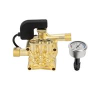 ZGUZMCMK Tête de Pompe de Lavage Auto de Rechange avec Manomètre, en Alliage pour Un Nettoyage et Une Installation Faciles, pour Une Utilisation Extérieure sur, Style A