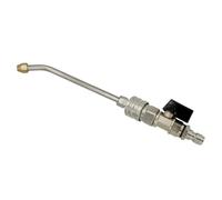 ZGUZMCMK Tige de Vanne pour Nettoyeur Haute Pression 1/4 Raccord Rapide pour Tuyau Tige D'extension Efficace Construction en Cuivre et Acier Inoxydable Fac, Courbé à 25 Degrés