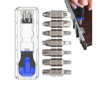 Zhadyu Tournevis Ratchet Stubby | 15 en 1 outil de réparation multifonction portable | Tournevis magnétiques courts | pour Entretien d'Électroménager, de Meubles, de Vélo et de Voiture en