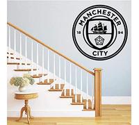 ZHANGBING Creative Man City - Autocollant Mural Amovible en Vinyle - Idéal pour Le Salon, la Chambre, Le Bureau, Le dortoir, Le Couloir - Autocollant Mural avec Phrase - Noir 57X57CM