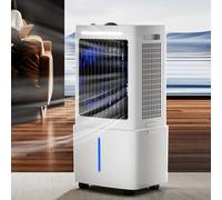 ZHANGXAO Refroidisseur d'air par évaporation, climatiseur Portable à Oscillation à 90° avec 3 Vitesses, 3 Modes, minuterie 12 h, réservoir d'eau de 25 L, télécommande, Ventilateur de refroi