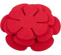 Zhanhai Lot de 12 protections de casseroles de 20,3 cm, 25,4 cm, 3 tailles différentes, lavables et réutilisables, protection empilable pour poêles, casseroles et bols (rouge)