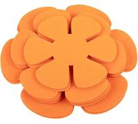 Zhanhai Lot de 12 protections de casseroles de 20,3 cm, 25,4 cm, 3 tailles différentes, lavables et réutilisables, protection empilable pour poêles, casseroles et bols (orange)