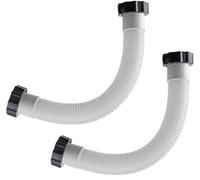 Zhanhai Lot de 2 tuyaux de pompe de filtre à sable de piscine de 40,6 cm avec écrous - Tuyau de rechange flexible 11535 - Pompe de filtre à sable pour Intex 26371CA 26371EH 28647EG