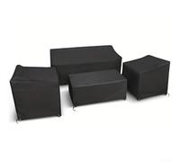 Zhanhai Lot de 4 housses de meubles d'extérieur en tissu Oxford 210D imperméable à l'eau et à la poussière avec cordons de serrage réglables et sangles de fermeture à clic