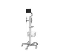 Zhaoj24-05 Table Mobile Chariot for Ordinateur Portable médical, Poste de Travail Mobile à roulement Flexible, Bonne qualité, avec Roue for Utilisation