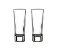 Zhaoj24-05 VerreCoupe Clear Heavy Base Shot Glasses Set of 2, Lead-free Glass for Whiskey, Tequila, Vodka and Cocktail