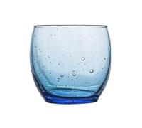 Zhaoj24-05 VerreCoupe Gobelet transparent bullé de 35 cl. Verre trempé soufflé à la main, compatible lave-vaisselle et micro-ondes