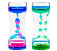 ZHAOYCSH Minuteur Sensoriel Liquide Lot de 2 - Sablier à Apaisant, Bouteille Sensorielle pour Autisme, TDAH, Anxiété - Outil Anti-Stress pour la Concentration, Décoration de Table Relaxante