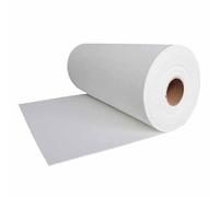 ZHCPDM Papier en Fibre Céramique, Isolation Ignifuge Haute Température 2300 °F, Joint d’Étanchéité Thermique pour Fours à Poterie, Fours, Cheminées et Chaudières - sans Amiante(Size:1mm*600mm*60m)