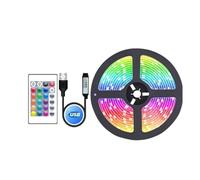 Zhdbchyuu 5V RGB 5050 LED Light Strip USB Infrared Remote Control 5M Flexible Lamp Tape Ribbon Diode for Festival Party Desk