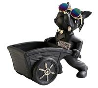 Zhdbchyuu Dog Statue Storage Box Animal Ornament Resin Art Sculpture Figurine Home Decoration Home Decoration Study Ornament