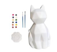 Zhdbchyuu Paint Your Own Cat Lamp Kit,Art Supplies Painting Kit for Kids 6-12,Cat Night Light