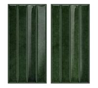 Zhdbchyuu Peel and Stick Backsplash,Green,4.72x9.68 inch 20-Sheet, 3D Textured Subway Tile Stickers, Waterproof