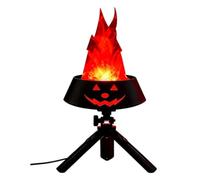 Zhdbchyuu Pumpkin Flame Light Decoration Festival Simulated Pumpkin Lamp Ornaments for Home Yard Garden Indoor Outdoor Black